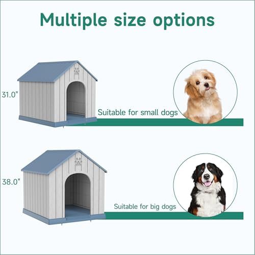 Blue large outdoor plastic dog kennel — photo 5