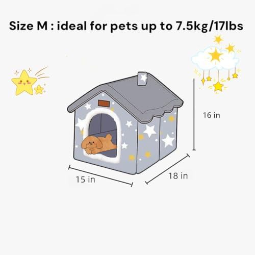 Foldable Indoor Puppy Cave and Pet Bed — photo 5