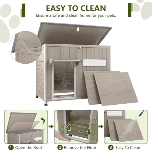 Weatherproof wooden house for medium dogs — photo 4