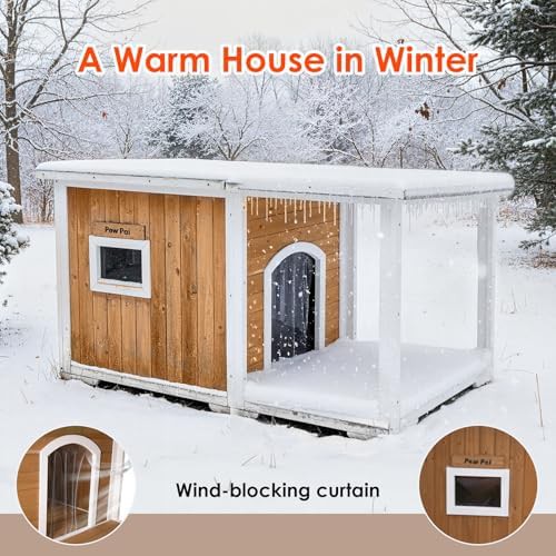 Insulated wooden dog house for large breeds — photo 3
