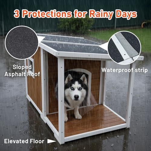 Insulated wooden dog house for large breeds — photo 4