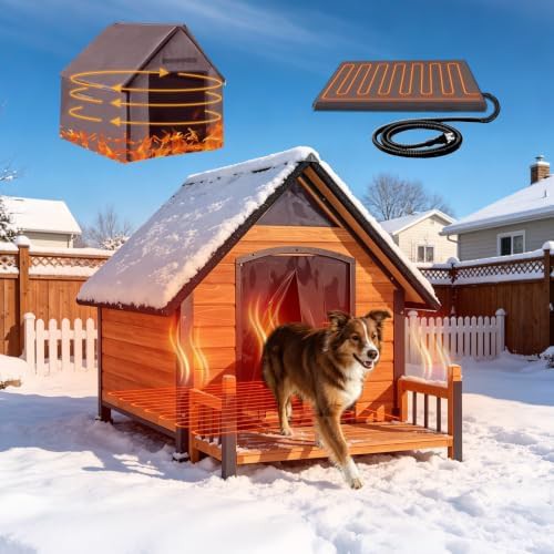 Extra large iron frame heated kennel