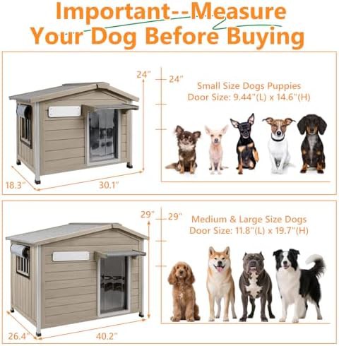Small wooden dog house with openable roof — photo 4