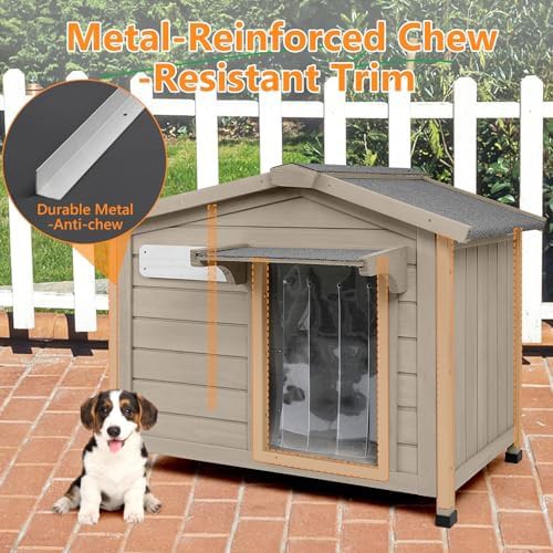 Small wooden dog house with openable roof — photo 5