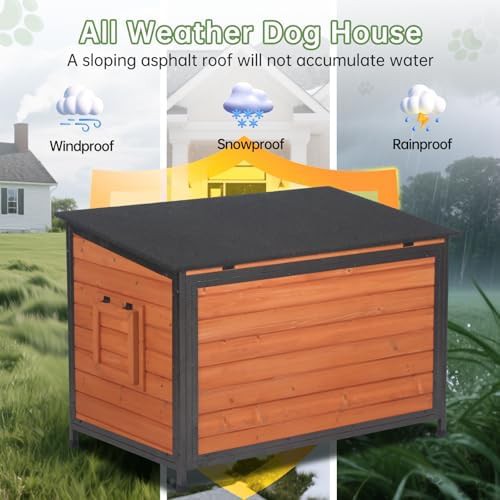 Insulated wooden dog house with metal frame — photo 5