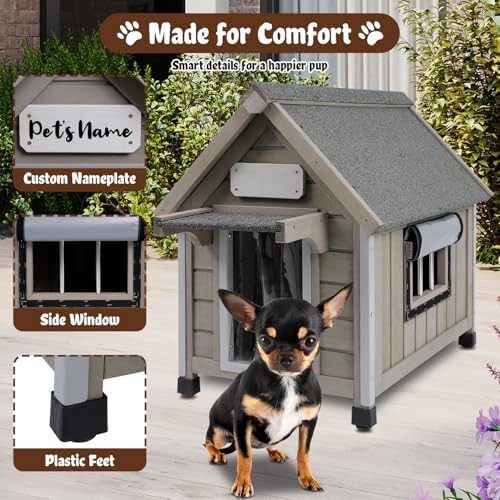 Small wooden outdoor dog kennel — photo 4