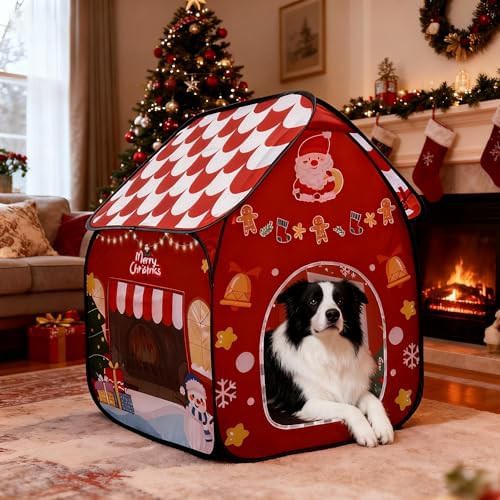 Foldable indoor dog house Christmas design — photo 4