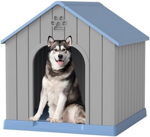 Large plastic indoor and outdoor dog kennel
