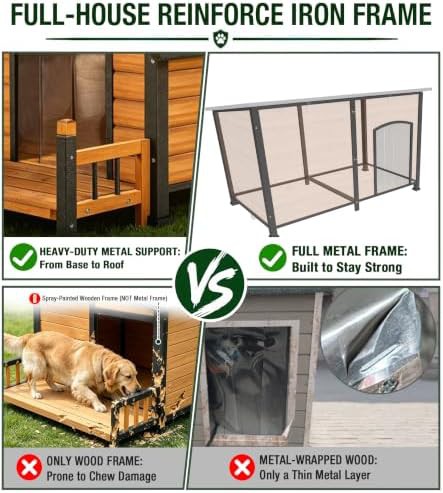 XXL 59 in heated iron frame kennel — photo 3
