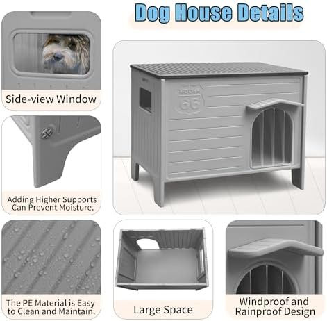 Waterproof Plastic Outdoor and Indoor Dog House — photo 3