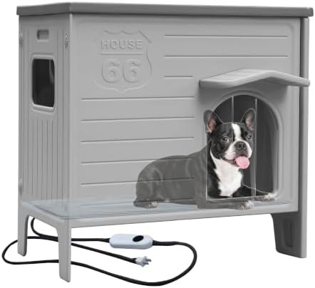 Heated Outdoor House for Medium and Small Dogs