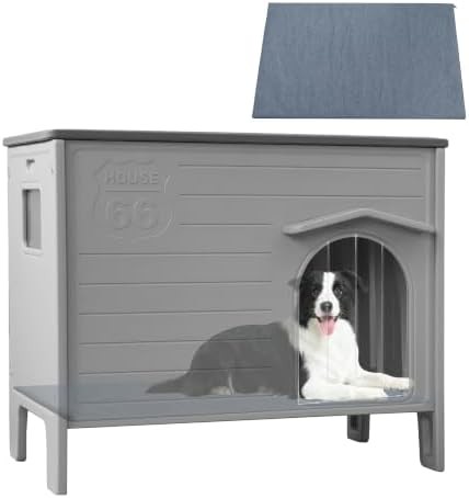 Weatherproof Durable Plastic Dog Kennel for Outdoors