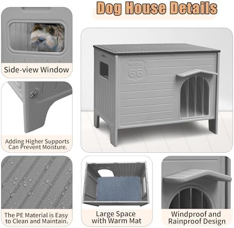 Weatherproof Durable Plastic Dog Kennel for Outdoors — photo 3