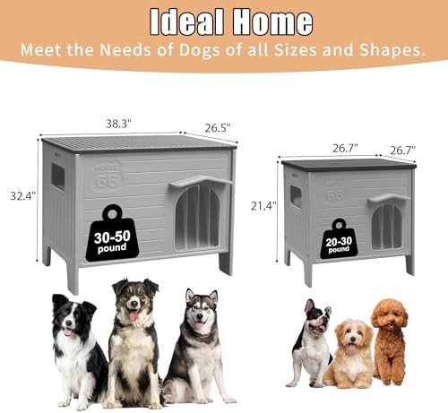 Weatherproof Durable Plastic Dog Kennel for Outdoors — photo 4