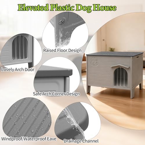 Large plastic weatherproof outdoor house — photo 4