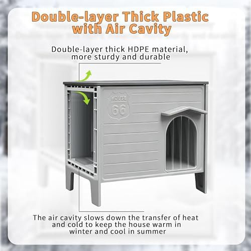 Heated plastic outdoor pet shelter — photo 3