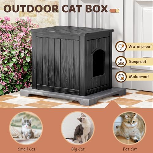 Black plastic weatherproof dog kennel — photo 5