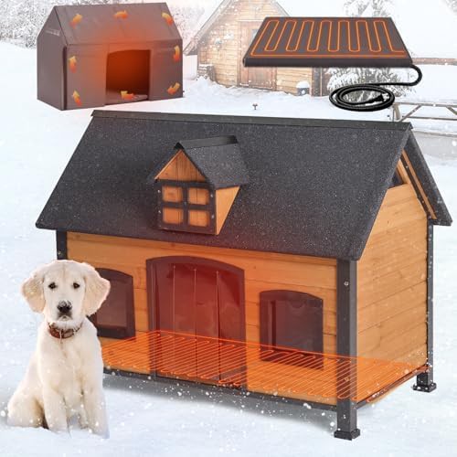 Large iron frame winter heater house