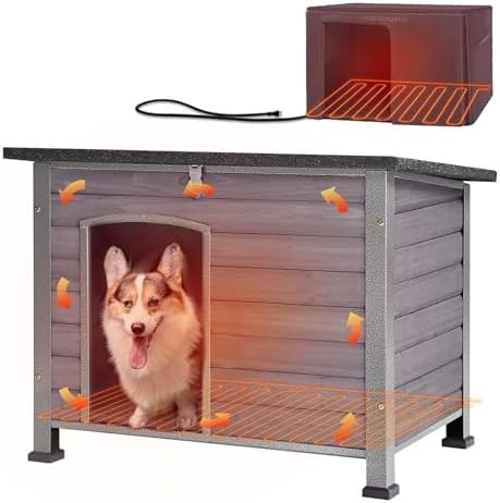 Grey metal kennel with six sided thermal liner