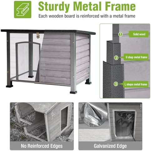Grey metal kennel with six sided thermal liner — photo 5