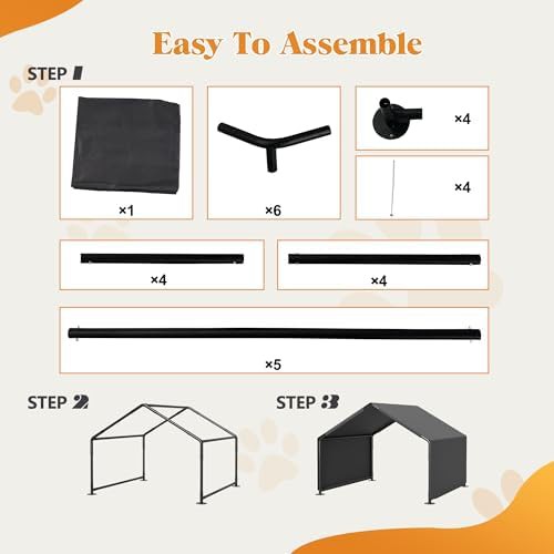 Grey outdoor canopy pet shelter tent — photo 5