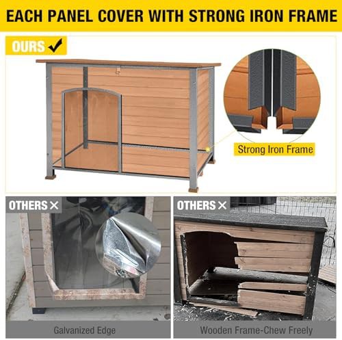 Heated insulated kennel with iron frame — photo 3