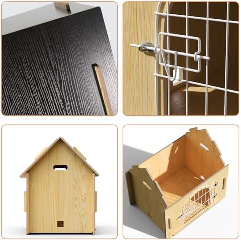 Grey wooden indoor house with door lock — photo 4