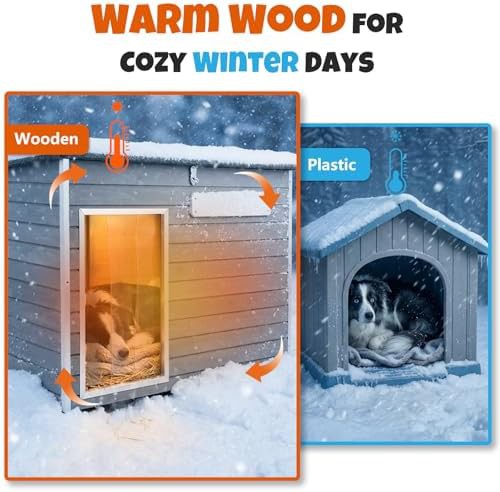 Large weatherproof wood house with alloy frame — photo 5