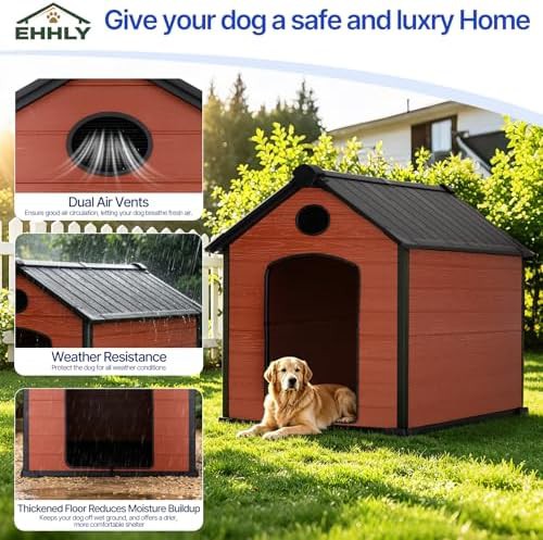 Extra large brown resin dog house — photo 5