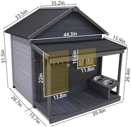 Grey wooden house with covered terrace — photo 5