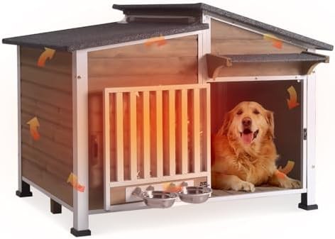 Large insulated house with rotatable bowl