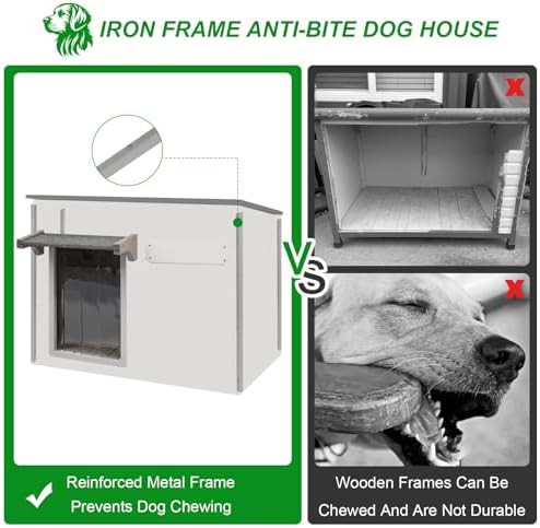 Weatherproof wooden home for medium dogs — photo 3