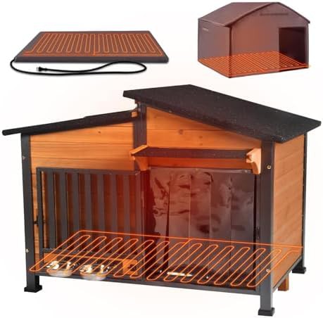Medium to large brown heated metal house