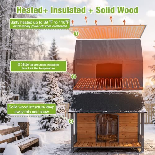 Dog kennel with insulated liner and heating system — photo 4