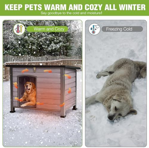 Grey insulated metal frame dog shelter — photo 4