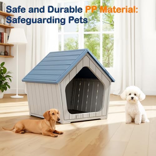 Small blue plastic pet shelter for indoors — photo 3