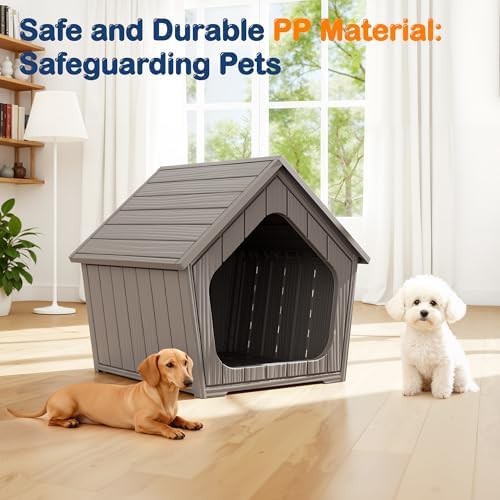 Small grey plastic pet shelter for balconies — photo 3