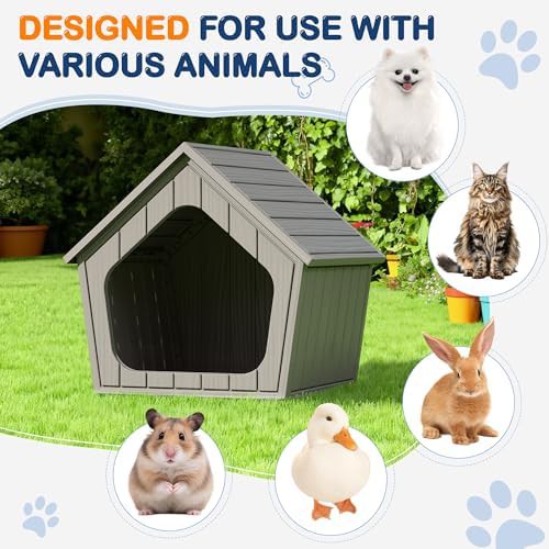 Small grey plastic pet shelter for balconies — photo 4
