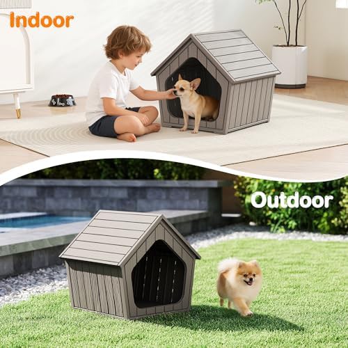 Small grey plastic pet shelter for balconies — photo 5