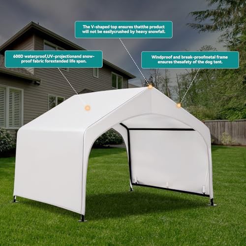 Extra large silver outdoor dog tent — photo 4