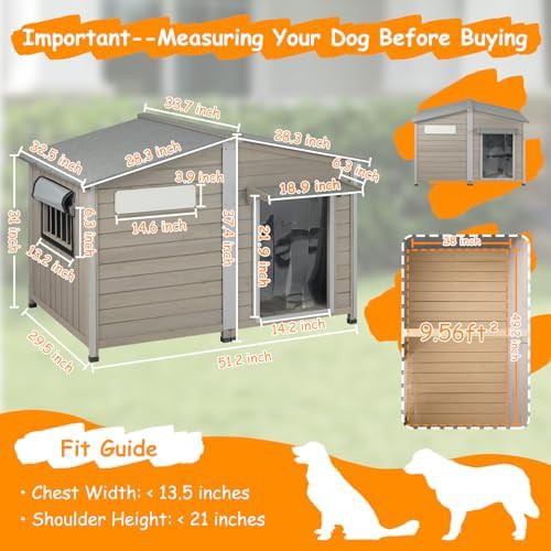 Extra large wooden kennel with anti-chew frame — photo 4