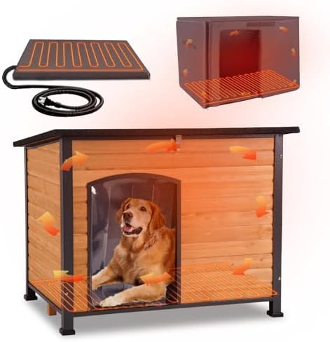 Large heated thermostat controlled kennel