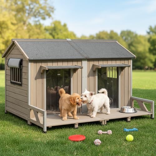 Extra large wooden house with two doors