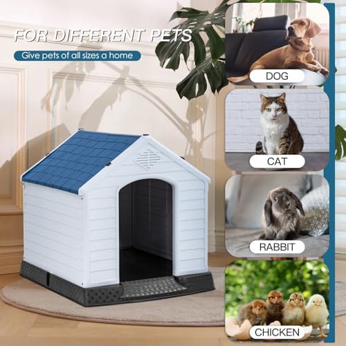 Large black insulated dog house with vents — photo 4