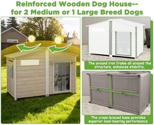 Extra Large Doghouse with Full Metal Frame — photo 3