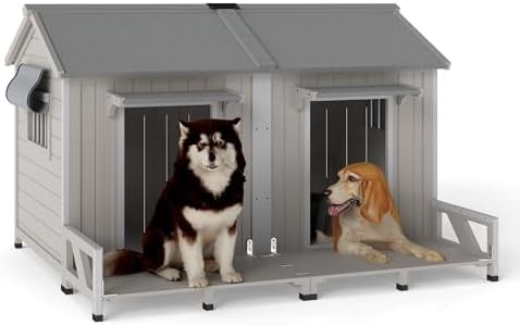 Fir Wood Indoor and Outdoor Dog Kennel