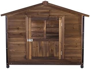 Antique brown wooden cabin with iron frame — photo 5