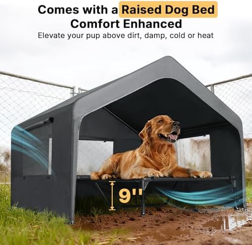 Extra large elevated weatherproof dog house — photo 3