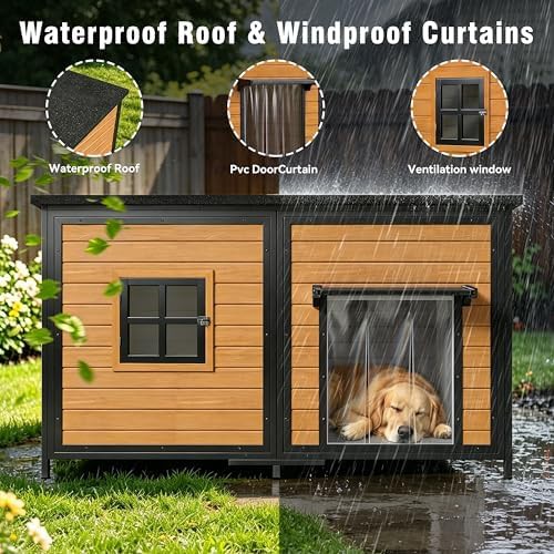 Brown extra large metal chew proof house — photo 3