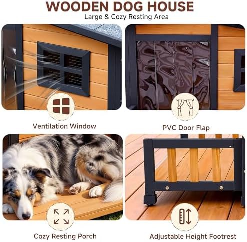 Insulated Wooden Outdoor House for Small Dogs — photo 3